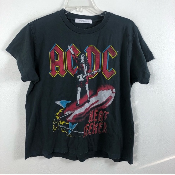 Daydreamer Tops - Daydreamer AC/DC Heat Seeker Girlfriend Tee | Size M